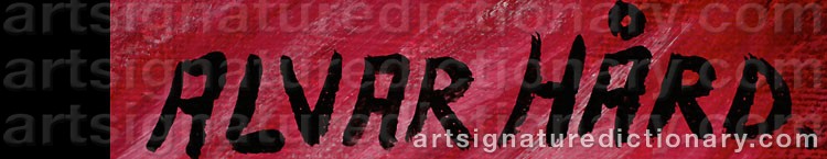 Signature by Alvar HÅRD