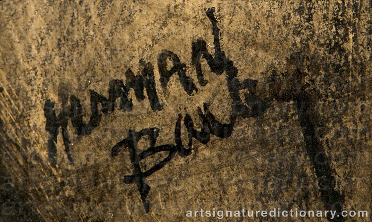 Authentic signature by Herman Kofi BAILEY on Drawing/Graphic/Print artwork