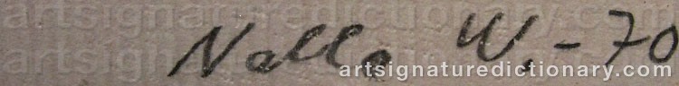 Signature by Nalle ‘Nalle W.’ WERNER