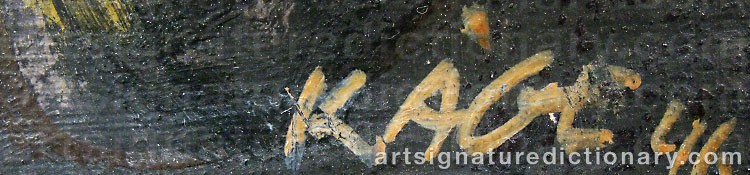 Signature by Wilhelm KÅGE