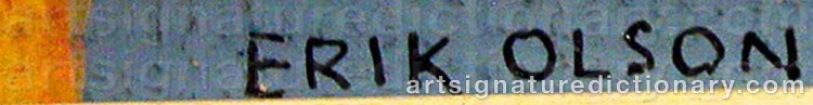 Signature by Erik OLSON