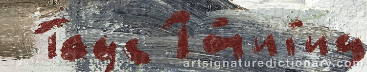 Signature by Tage TÖRNING