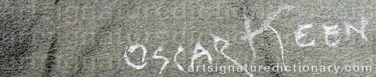 Signature by Oscar KEEN