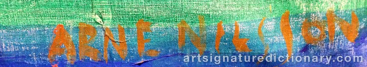 Signature by Arne NILSSON