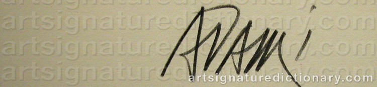 Signature by Valerio ADAMI