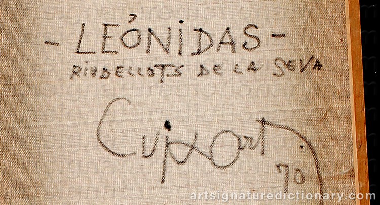 Authentic signature by Christophe LEONIDAS on  artwork