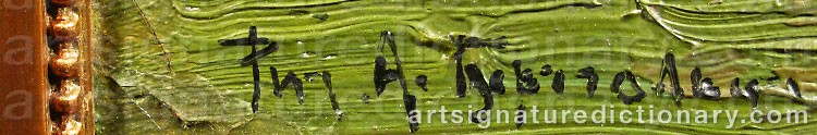 Authentic signature by Richard Alexandrovich BERGHOLZ on artwork