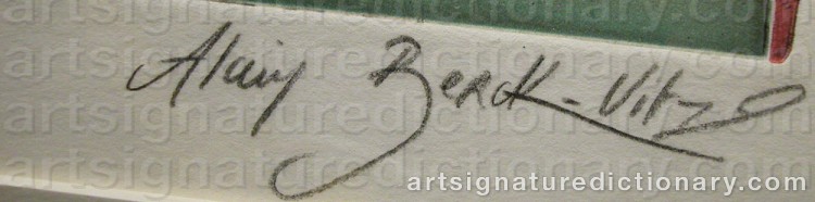 Signature by Alain BERK-VITZ