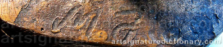 Authentic signature by Mikko HOVI on artwork