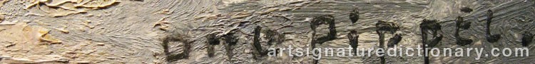 Authentic signature by Otto Eduard PIPPEL on Painting/Watercolour artwork