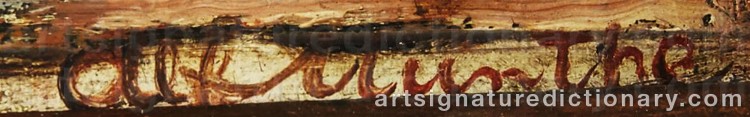 Signature by Alf MUNTHE