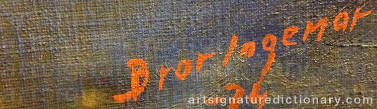 Signature by Bror Ingemar FRÖBERG