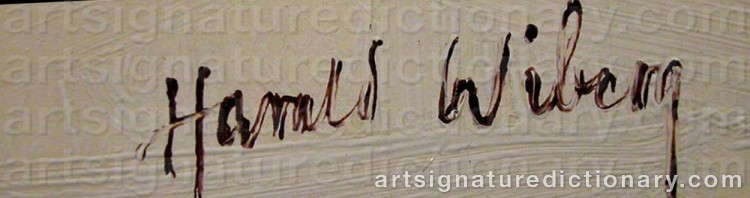Signature by Harald WIBERG