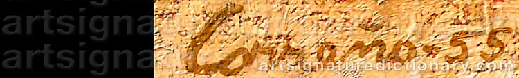 Authentic signature by Mario CARREÑO on artwork