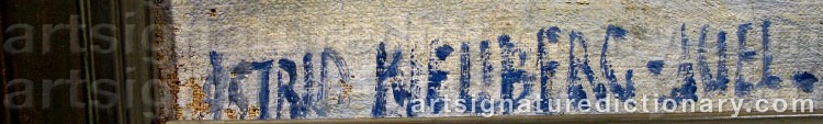 Signature by Astrid KJELLBERG-JUEL