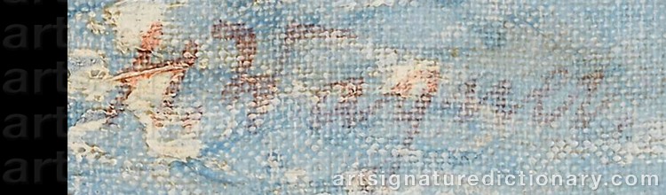 Authentic signature by Hans WAGNER on Painting/Watercolour artwork