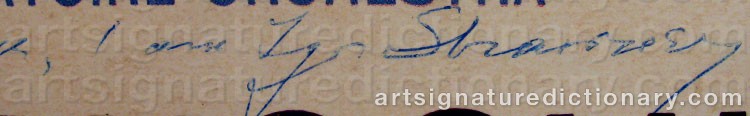 Authentic signature by Igor STRAVINSKY on  artwork