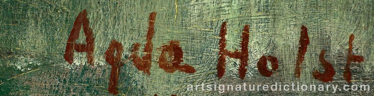 Signature by Agda HOLST