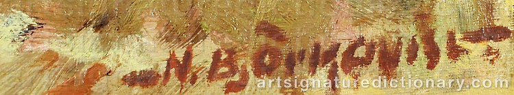 Signature by Nils BJÖRKQVIST