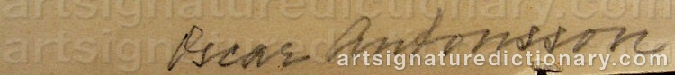 Signature by Oscar ANTONSSON