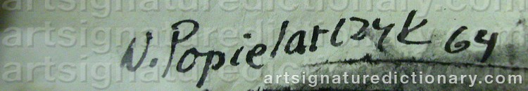 Signature by Wladyslaw POPIELARCZYK