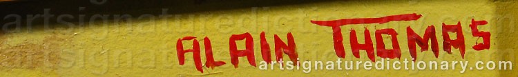 Signature by Alain THOMAS