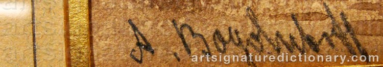 Signature by Alexei Petrovich BOGOLIUBOV