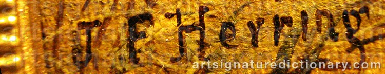 Signature by John Frederick The Younger HERRING