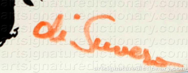 Authentic signature by Mark Di SUVERO on Drawing/Graphic/Print artwork
