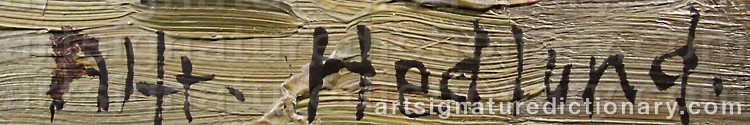 Signature by Alfred HEDLUND
