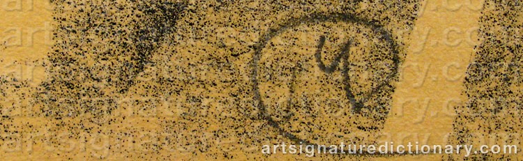 Authentic signature by Mario GUIDES on  artwork