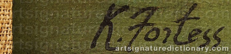 Signature by Karl Eugene FORTESS