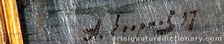 Authentic signature by Alexandr Semenovich EGORNOV on Painting/Watercolour artwork