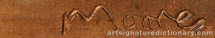 Signature by Henry MOORE