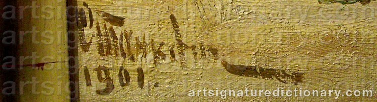Authentic signature by Zofia STANKIEWICZ on Painting/Watercolour artwork