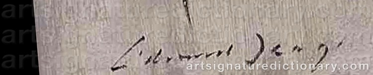 Authentic signature by Edward Brian SEAGO on Painting/Watercolour artwork