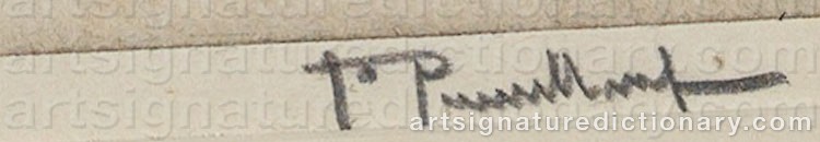 Authentic signature by Joseph PENNELL on  artwork