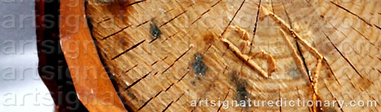 Authentic signature by Bengt JONSSON on  artwork