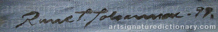 Signature by Rune JOHANSSON