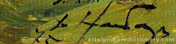 Authentic signature by Dimitri Arkadievich NABALDIAN on artwork