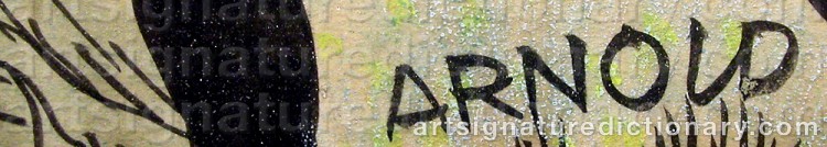 Signature by Hans ARNOLD