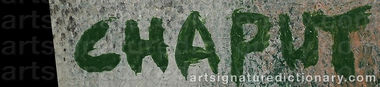 Authentic signature by Roger CHAPUT on Painting/Watercolour artwork