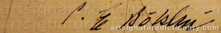Signature by Per-Erik BÖKLIN