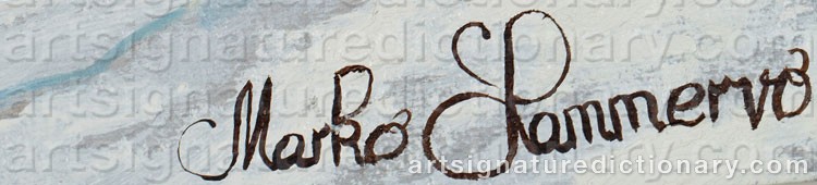 Authentic signature by Marko LAMMERVO on artwork