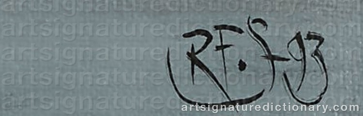 Authentic signature by Roger SEAMARK on Painting/Watercolour artwork