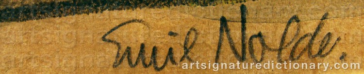 Signature by Emil NOLDE