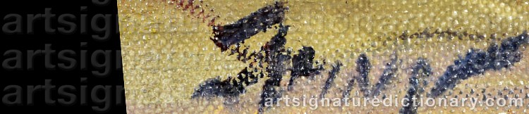 Authentic signature by Anthony SPRINGER on  artwork