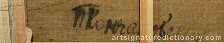 Signature by Piotr Petrovich KONCHALOVSKY