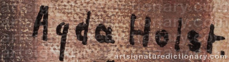 Signature by Agda HOLST