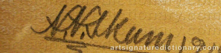 Signature by Nils Nilsson (Sami Artist) SKUM